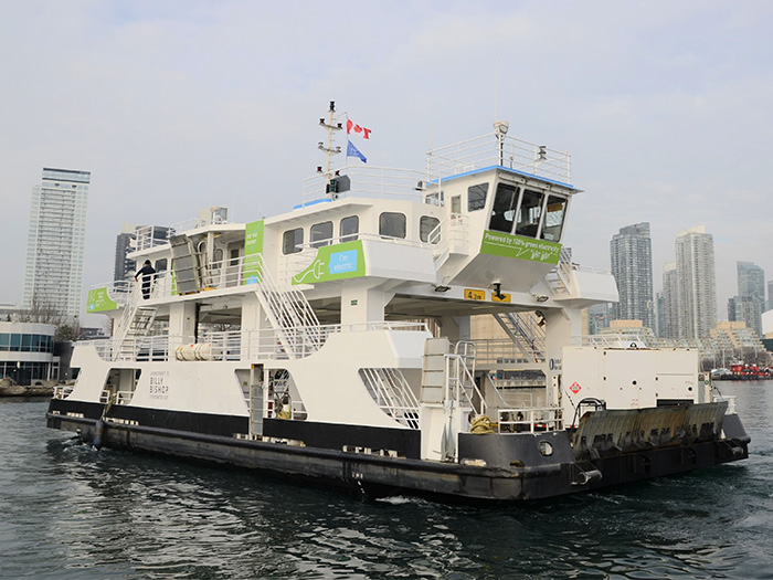 Electrifying ferry saved GHG