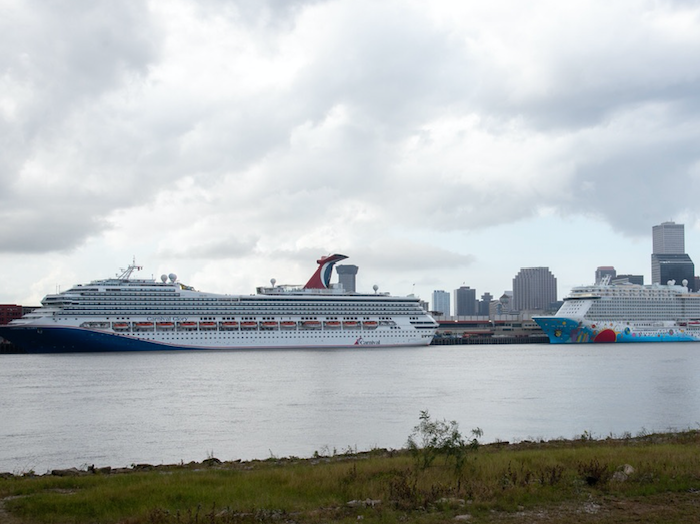 Cruise ships at the Port of New Orleans