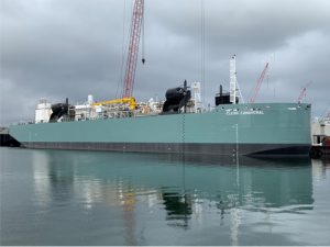 LNG bunker barge at Fincantieri Bay Shipbuilding