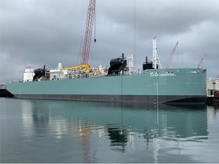 LNG bunker barge at Fincantieri Bay Shipbuilding