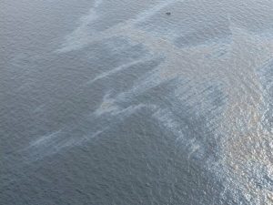 Spill seen from air