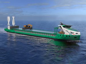 ZeroCoaster ammonia fueled cargo ship