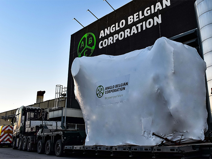 Dredge engine under wraps