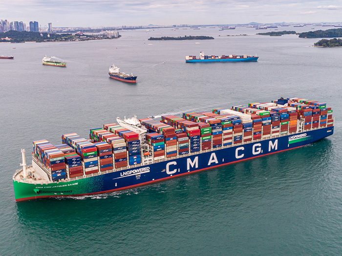 CMA CGM LNG fueled containership