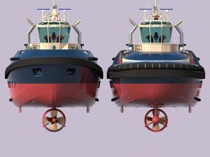 tug with thrusters