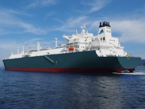 LNG carrier in Seapeak Livery