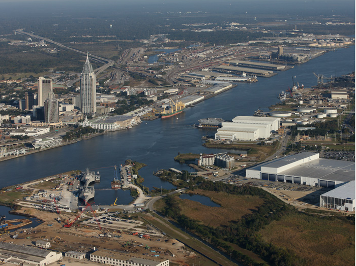 Austal USA shipyard in Mobile, Alabama