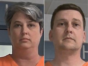 Mug shots of couple in espionage case