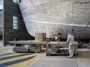 welding operations at Singapore shipyard