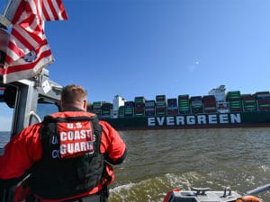 Grounded containership Ever Forward