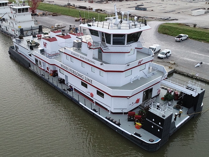 Hines Furlong towboat, the M/V Scarlett Rose