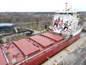 The CSL Welland officially opened the Seaway's 64th navigation season