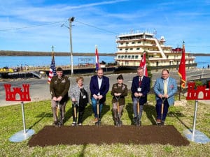 Ceremony marked start of floodwall replacement project