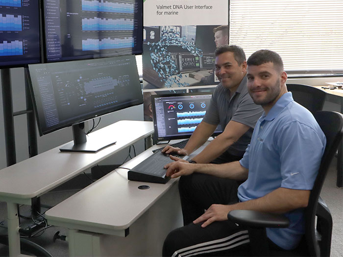 Valmet experts serving customers from their new office in Miami include service engineers Yasser Dughman Cabrera (in front) and Joe Pinero De La Rosa.