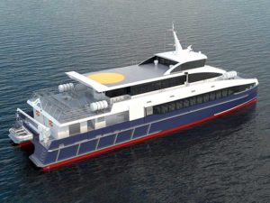ferry is being built using digital shipbuilding solution