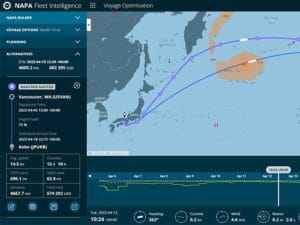 Voyage optimization with NAPA Fleet Intelligence