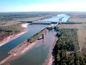 lock and dam that will close temporarily