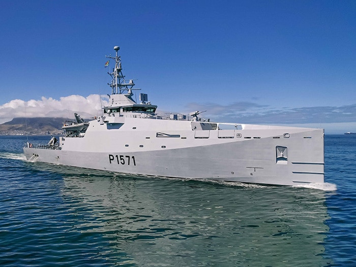 Damen patrol vessel with Sea Ase bow