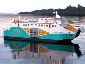 Winning design in student ferry design competition