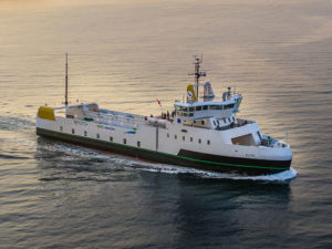 e-ferry Ellen at sea