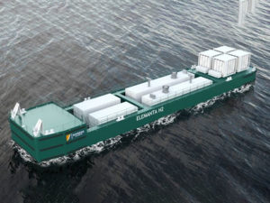 hydrogen power barge partners include ArianeGroupe