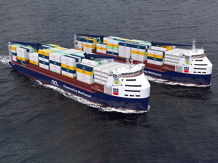 methanol fueled containerships