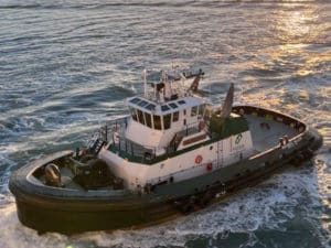 tug fitted with Sea Machines autonomy