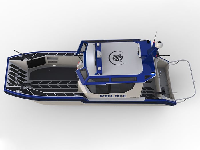 Police version of the Silverback Collared Landing Craft