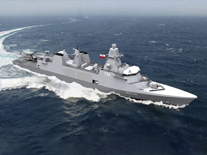 Polish frigate