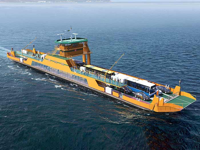 Redering of autonomous ferry