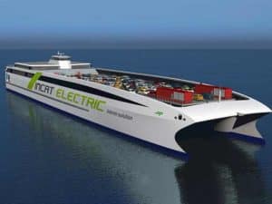 hybrid electric RoPax ferry