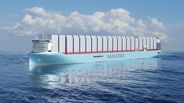 methanol fueled containership