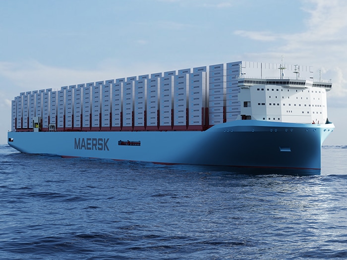 methanol fueled containership