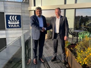 Amogy is in an MOU with Yara