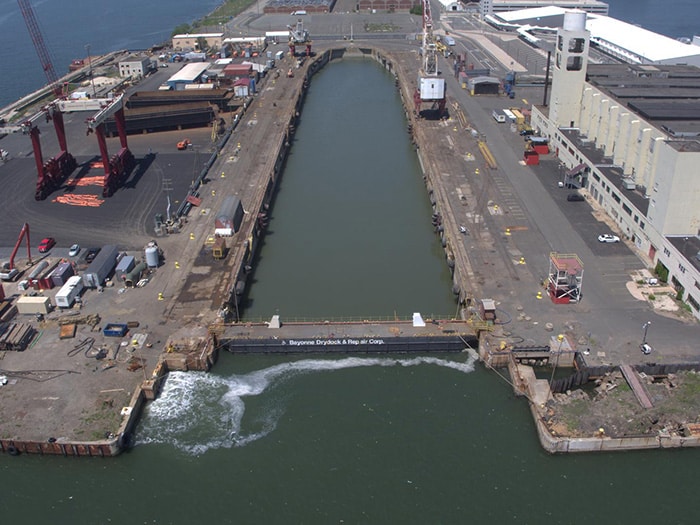 Bayonne Dry Dock aerial view