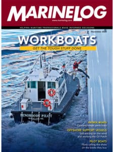 Marine Log November 2022 issue on workboats