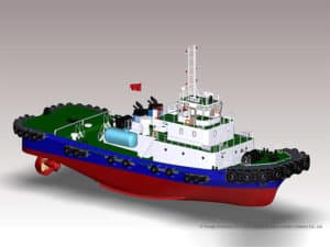 tugboat with ammonia fuelin