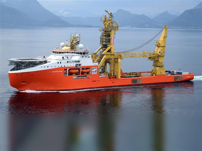 The Normand Maximus is the largest vessel in the Solstad Offshore fleet