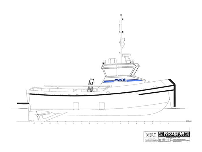 Scania powered skimmer vessel