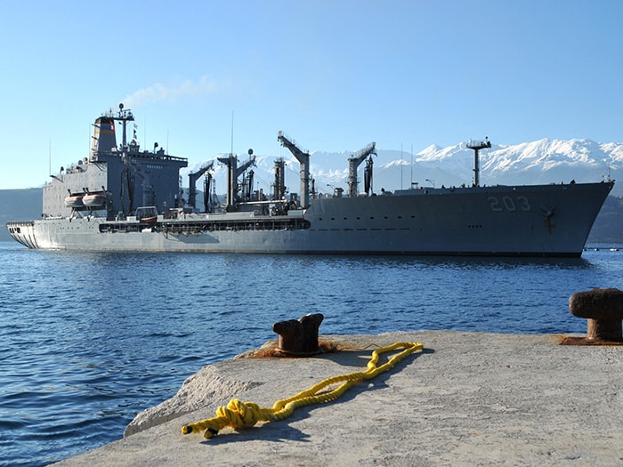 Detyens Shipyards has one a contract to overhaau; Henry J. Kaiser-class underway replenishment oiler USNS Laramie (T-AO 203).