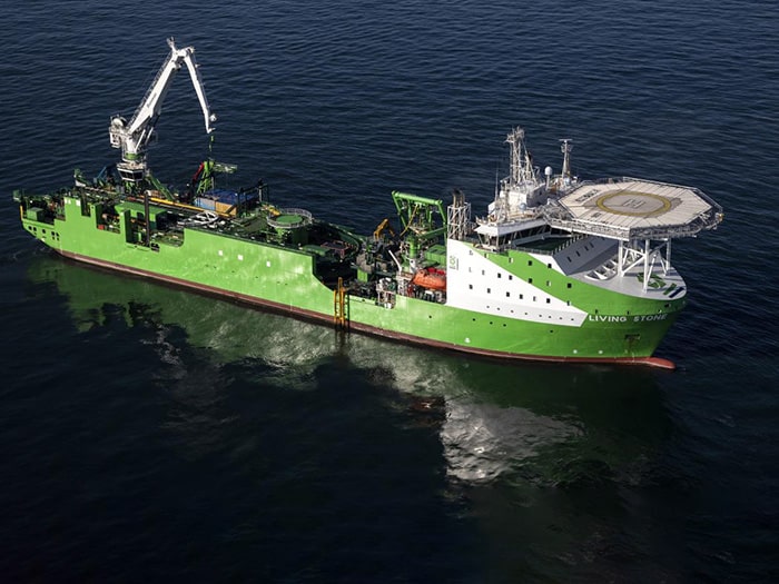 DEME cable installation vessel