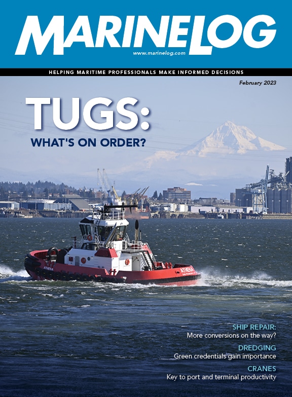 February 2023 issue of Marine Log