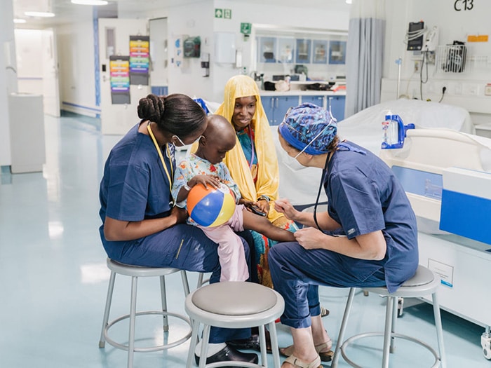 First hospital ship Global Mercy surgery patient