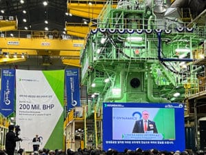 World's largest methanol engine on display at ceremony