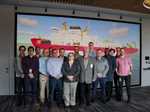 Seaspan Shipyards team is joined by representatives from Gastops, BCS Automation, 3GA Marine at Seaspan's HoloShip