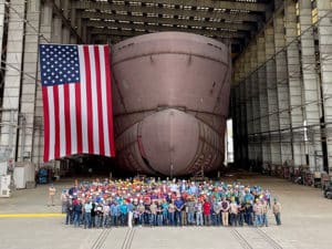 Photos taken during shipyard tour give an idea of the impressive size of the first U.S.-built SOV, ECO Edison