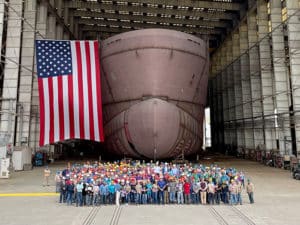 Photos taken during shipyard tour give an idea of the impressive size of the first U.S.-built SOV, ECO Edison