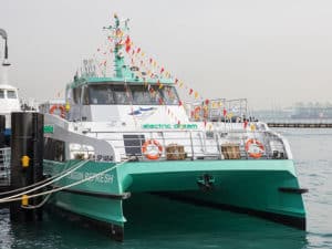 Singapore's first a;;-electric ferry