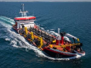 New Weeks Marine dredge R.B. Weeks on sea trials