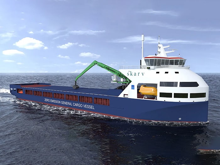 Enova funded ammonia-fueled short sea bulker